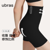 ubras高腰收腹提臀裤压缩塑身裤束腰修身女士内裤女黑色分裤S