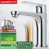 莱尔诗丹（Larsd）F075 面盆水龙头 冷热水浴室柜黄铜龙头加长嘴洗脸盆洗手盆龙头