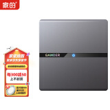家的开关插座家用86型暗装面板哑光灰色五孔墙壁插座V8系列无框大板 一开单控