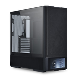 LIANLI联力鬼斧207D屏显版电脑机箱 黑色 ATX/玻璃侧透/支持360水冷/预置4把风扇/6吋LCD屏