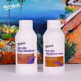 蒙玛特丙烯颜料调和液亮光剂亚光助剂白色透明底料底涂绘画媒介250ml亮光剂+调和液CS-MAMD2