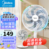 美的（Midea） 电风扇落地电扇台式桌面台扇办公室宿舍低音空气循环扇小电扇SAF30AC 升级7叶 台地两用【SAF30AC】