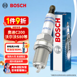 博世（BOSCH）双铂金火花塞6544四支装适用奥迪C200/沃尔沃S80/XC90/揽胜等