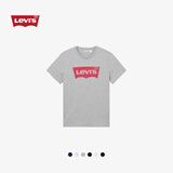 Levi's李维斯情侣美式宽松印花时尚简约舒适潮流纯棉圆领短袖T恤 灰色 002A0-0003 S