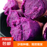紫罗兰红薯沙地现挖紫薯宝宝辅食紫芋头山芋苕粗粮新鲜包邮 净重 紫罗兰紫薯1斤小果 尝鲜款