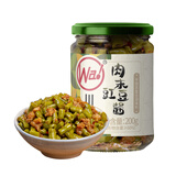 川娃子肉末豇豆酱245g酸豆角下饭菜 拌面酱菜四川特产酸豇豆泡菜 肉末豇豆200g