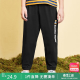 Classic Teddy精典泰迪儿童裤子男女童防蚊裤夏季宝宝纯棉薄款长裤 黑色 110 