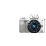 佳能（Canon）m50 M6II 二代 微单相机学生入门小巧 2代美颜微单 M50二代(15-45mm) 白 32G标准礼包