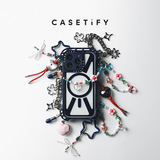 CASETIFY【新品上市】挂链/挂扣/钥匙圈/包挂 手机链 钥匙扣 适用于部分手机壳或其他饰品 膨膨爱心(樱桃红)