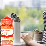 乐扣乐扣（LOCK&LOCK）缤纷弹跳盖保温杯男女便携随行水杯子390ML白色LHC3222WHT