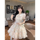 恋的连衣裙夏季法式2025新款公主蓬蓬裙学生小个子女生衣服夏天短裙子 图片色 均码 (可备注码数)