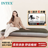 INTEX充气床垫露营垫户外气垫床打地铺家用自动充气床单人折叠床