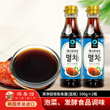 清净园鱼露韩国原装进口调味料可搭海鲜酱油祛腥提鲜腌制韩式辣白菜泡菜 银鱼鱼露(蓝瓶)500g*2瓶