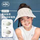 kocotreekk树儿童防晒帽遮阳男女童360°软帽防紫外线空顶帽运动 沧浪米 L