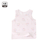 小猪大卫宝宝A类童装无袖上衣男宝女宝短裤背心 花花小兔 110