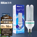 洛林（ROlin）led灯泡节能灯泡 大功率e27螺口大瓦数光源 U型16W白光