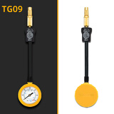 风劲霸台湾风劲霸车载胎压表高精度机械表汽车轮胎测压泄气金属胎压监测 TG09[可连续间歇泄压+防震套]