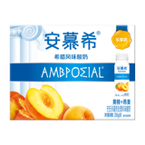 伊利安慕希黄桃燕麦风味酸牛奶200g*8盒/箱 多35%蛋白质 礼盒装