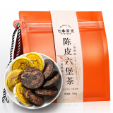 七春 黑茶茶叶 陈皮六堡茶广西特产熟茶500g饼茶袋装口粮茶节日自己喝