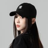 MLB旗舰官方男女帽子运动休闲鸭舌帽情侣遮阳帽软顶棒球帽礼物 纽约洋基队/黑色/明星同款77 均码 F
