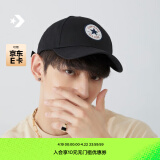 匡威（Converse）官方 男女同款经典星星贴片棒球帽运动帽10022134 10022135-A01/黑色 OSFA
