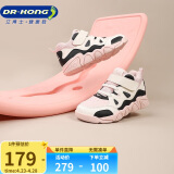 江博士学步鞋运动鞋 冬季男女宝宝儿童鞋B14234W010A粉/白/黑加绒 23
