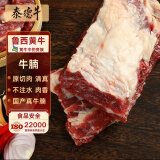 泰德牛 鲁西黄牛原切牛腩2斤 不注水不滚揉 生鲜牛肉