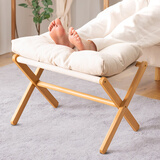 老竹匠折叠沙发凳子家用入户换鞋凳沙发边脚踏卧室床尾化妆凳客厅矮凳