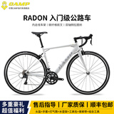 坎普（CAMP）RADON 公路车铝合金顺泰18变速单车圈刹运动赛车碳纤维前叉自行车 白银色 18速 460码