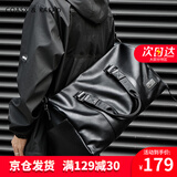COASX & KAEADCK男包轻奢旅行包大容量健身包干湿分离手提包女斜挎包背包行李包 【黑色大号】游泳登山包短途休闲商务训练休闲出差 31L 运动包收纳外出差旅登机轻便