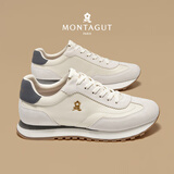 梦特娇法国轻奢男鞋 2025秋冬新款高端复古休闲运动鞋 时尚百搭阿甘鞋 白色 （此款偏大，请拍小一码） 41