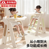 卡卡曼宝宝餐椅婴儿0-6岁儿童餐椅成长椅学坐椅多功能婴儿吃饭餐桌座椅 卡其棕【五合一+餐盘+安全带】 可折叠家用婴儿6个月以上小凳子