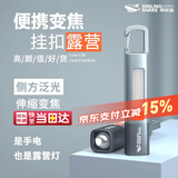 微笑鲨SD-1023 手电筒强光长续航户外变焦远射应急便携多功能户外露营灯