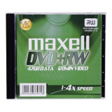 麦克赛尔（Maxell）DVD+RW光盘可擦写 台产刻录光盘4速4.7G 光碟 空白光盘 1片盒装