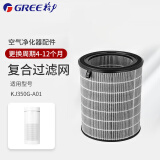 格力（GREE）空气净化器滤网原装配件过滤网滤芯KJ200G/350G/400G/500G/520G/680G/700G-A01 KJ350G-A01/过滤网