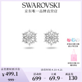 施华洛世奇（SWAROVSKI） MAGIC 耳饰耳钉耳环轻奢饰品送女友老婆生日礼物女 镀白金色  5627347