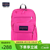 JANSPORT杰斯伯双肩包男旅行背包书包女多隔层高中大学生包 TDN70R4蜜糖粉