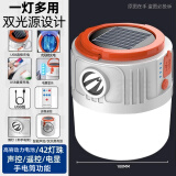 曼戈途超亮停电充电灯泡应急露营帐篷挂户外太阳能照明足球灯夜市摆地摊 90000W强光8800毫安遥控声控20时
