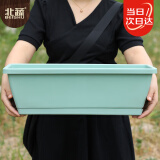 北蔬 霍伦盆种菜种花大花盆加厚有韧性长方形种植盆 绿色霍伦盆1个