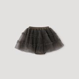 巴厘小猪女宝宝半身裙夏季公主裙女童甜美纱裙蓬蓬短裙包屁裤裤裙儿童裙子 雾灰 90