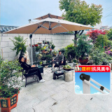 御藤美家（ROYAL RATTAN）户外遮阳伞庭院伞花园休闲户外伞室外太阳伞 威尼斯【双杆】3米配400斤水箱