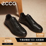 爱步（ECCO）正装鞋 增高牛皮休闲皮鞋男 雅仕男鞋系列207124 黑色41
