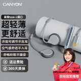 大峡谷（CANYON）有线耳机挂耳式不入耳带麦办公会议游戏电竞久戴不痛睡眠睡觉适用手机台式电脑笔记本麦克风二合一 G1灰 直插数字type-c接口