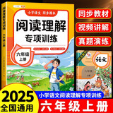 斗半匠小学语文阅读理解专项训练六年级上册阅读理解课内外同步阅读强化训练公式法答题技巧提升每日一练同步练习册