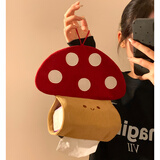 范爷家蘑菇纸巾盒客厅壁挂式抽纸盒床头纸巾挂袋卫生间卷纸洗脸巾收纳盒