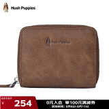 暇步士（Hush Puppies）卡包男真皮零钱包男证件夹风琴式收纳包名片夹生日礼物礼盒装