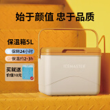 冰大师（ICEMASTER）小号保温箱户外露营食品冷藏保热箱便携保鲜母乳车载冰箱冰桶5L
