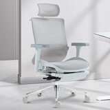 恋树（LIANSHU）玲珑女生人体工学椅 女士电脑椅 学生学习椅办公椅小个子专用椅子 米白色（网布座垫）+脚托