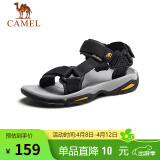 骆驼（CAMEL）  户外沙滩潮流平底休闲男士凉鞋子 A822162412 黑色 41