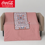 可口可乐抱枕被二合一1.5米车用夏季办公室两用夏凉被午睡被子沙发靠垫 沙滩派对 40cm*40cm 展开100*150cm